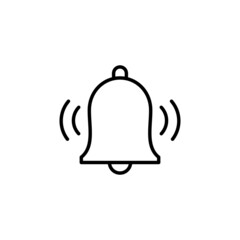 Bell Icon. Notification sign and symbol for web site design
