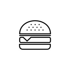 Burger icon. burger sign and symbol. hamburger