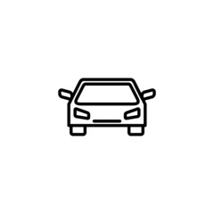 Car icon. car sign and symbol. small sedan