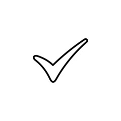 Check mark icon. Tick mark sign and symbol