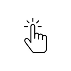 Hand cursor icon. cursor sign and symbol. hand cursor icon clik