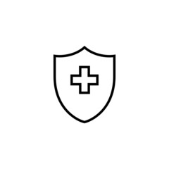 Health insurance icon. Insurance document sign and symbol