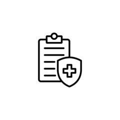 Medical insurance icon. health insurance sign and symbol