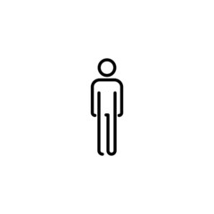 Fototapeta na wymiar Man icon. male sign and symbol. human symbol