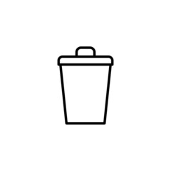 Trash icon. trash can icon. delete sign and symbol.