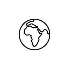 World map. Worldmap sign and symbol. Globe icon