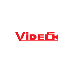 Video text logo design.