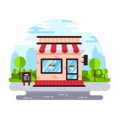 Fototapeta premium Dessert Shop