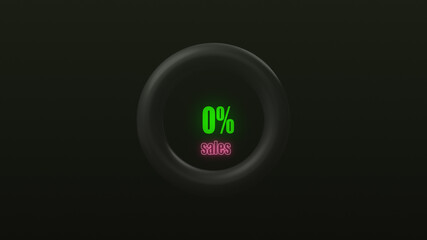 discount icon animation. neon Sale Discount Abstract Background.