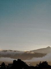 Dusk Light Sky of the Mountains 