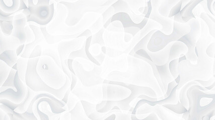 White smooth glossy abstract elegant liquid animation background. Seamless looping animation.