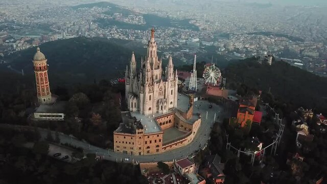 Tibidabo church, Barcelona, Spain