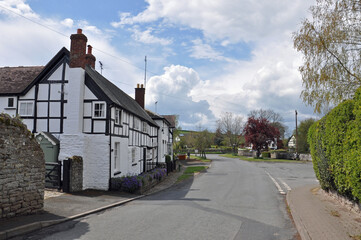 Weobley village in herefordshire, UK.