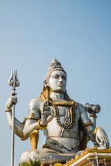 Fototapeta premium Famous Lord Shiva statue in Gokarna village, Karnataka state, India.