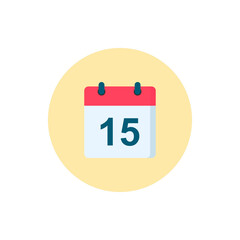 Art & IllustrationFlat Calendar Icon vector, long shadow, eps10