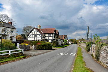 Weobley village in herefordshire, UK.
