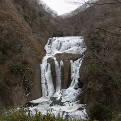waterfall in the mountains