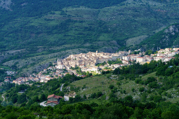 Barrea, old village in Abruzzi, Italy