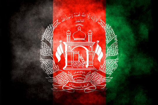 Close-up of  Afghanistan flag
