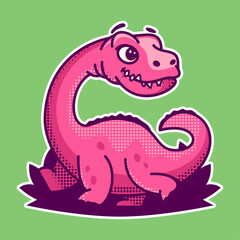 CUTE DINOSAUR MASCOT LOGO