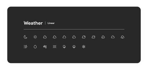 Weather icon - Linear