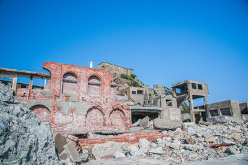 炭鉱跡の廃墟群　軍艦島【端島】５