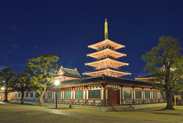 Shitennoji, Buddhist temple in Osaka city, Japan