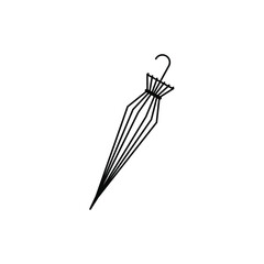 Umbrella icon vector. rain illustration sign. weather symbol or logo.