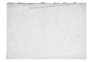 Craft grey paper texture with stain dots on white isolated background