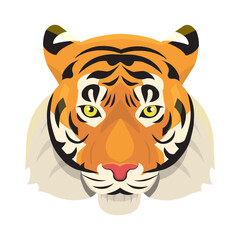 tiger head vector