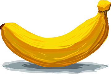 banana on a white background vectpr