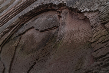 stone texture, flysch. In Zumaia beach