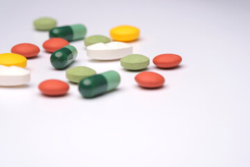 Obraz na płótnie Canvas pills and capsules
