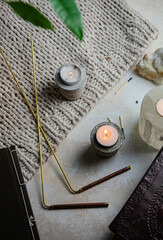 Dowsing rod on a table