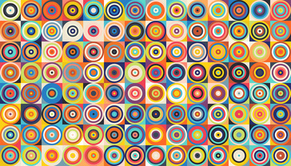 Abstract colorful background with geometric elements