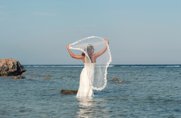 Bride on an African trip