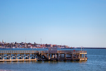 trapiche e o mirante e porto da Praia de Punta del Este, Uruguai