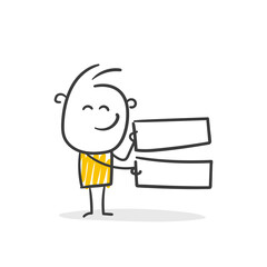 Strichfiguren / Strichmännchen: Gleich. (Nr. 749)