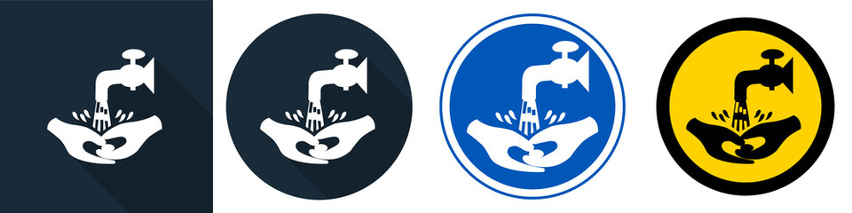 Symbol Wash Your Hands Please Isolate On White Background,Vector Illustration EPS.10