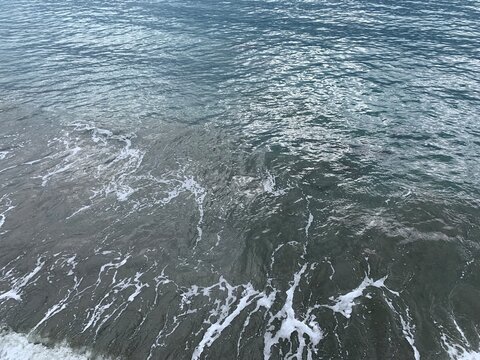 Waves sea water surface, natural background