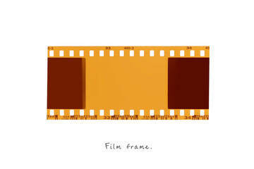 film strip isolated on white background