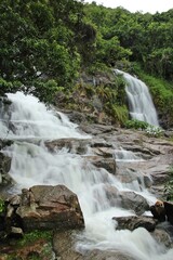 Waterfall in the Mountains