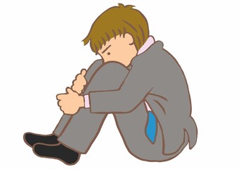 大人の発達障害　二次障害によりうつ状態の男性会社員