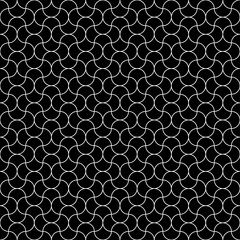 Arabic seamless pattern grid round shapes tiles.