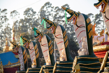 Buddhist statues at temple