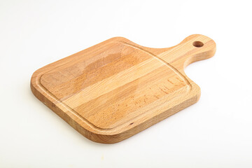 Wooden board for kitchen isolated