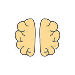 Brainstorm Icon in color icon, isolated on white background 