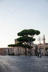 Cobblestone street in Rome