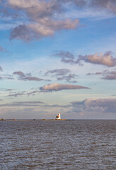 Old lighthouse with beautiful skies