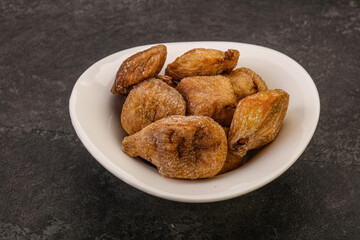 Dry sweet fig fruit heap